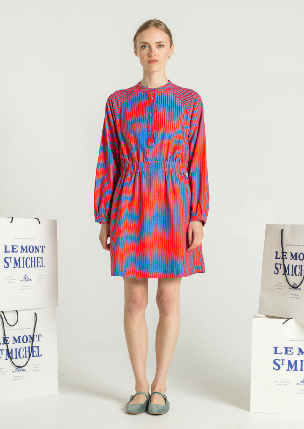 Romance Cotton Shirt Dress