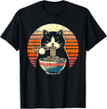 Anime Ramen Cat Retro Japanese Noodles Kawaii Cat T-Shirt Unisex T-shirt, Sweatshirt, Hoodie, Long Sleeve Tee
