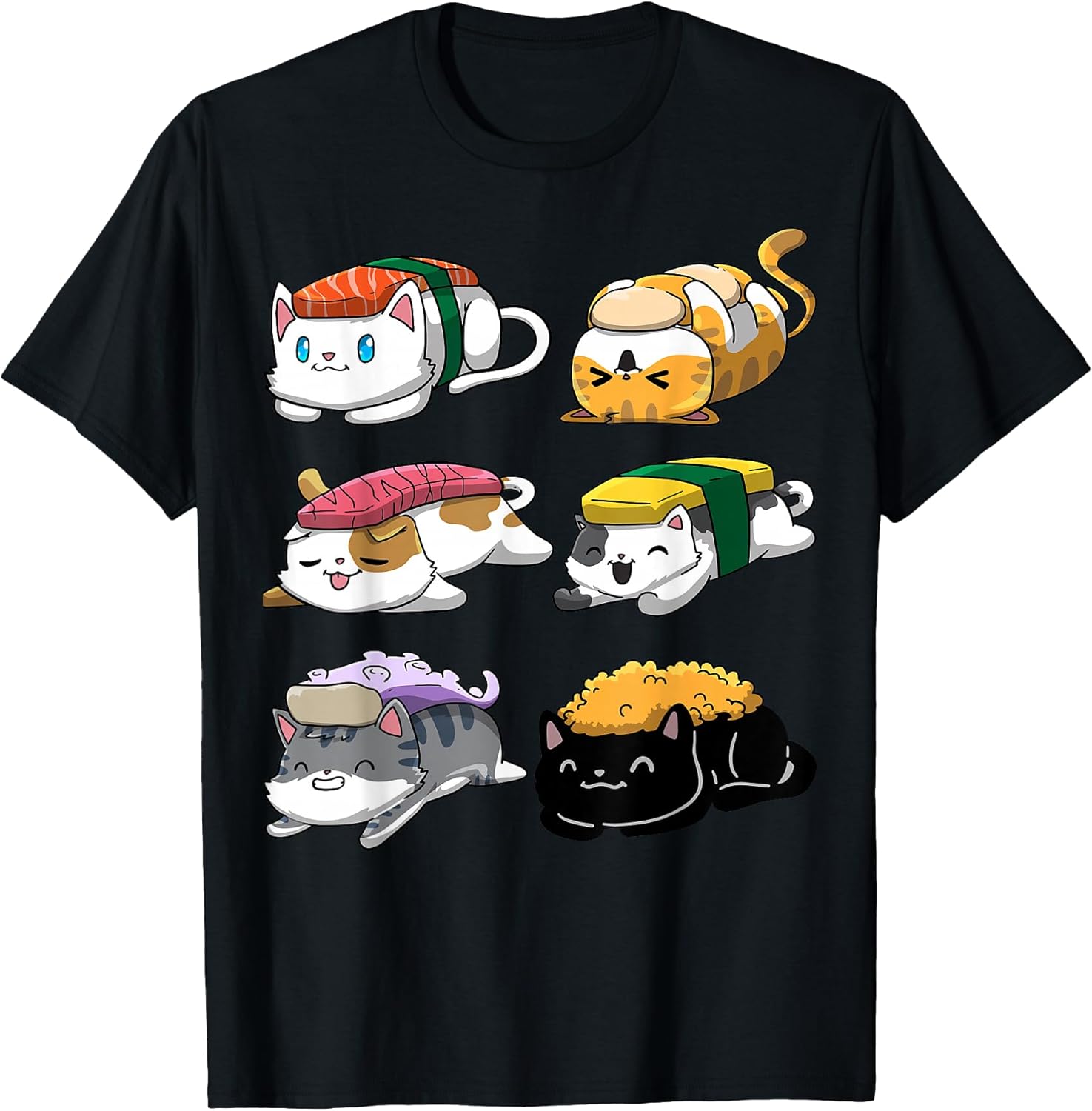 Sushi Cats Sushi Lover Cat Lover Kawaii Anime Neko T-Shirt Unisex T-shirt, Sweatshirt, Hoodie, Long Sleeve Tee