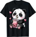 Funny Panda Drinking Boba Bubble Tea Cute Kawaii Anime Panda T-Shirt Unisex T-shirt, Sweatshirt, Hoodie, Long Sleeve Tee
