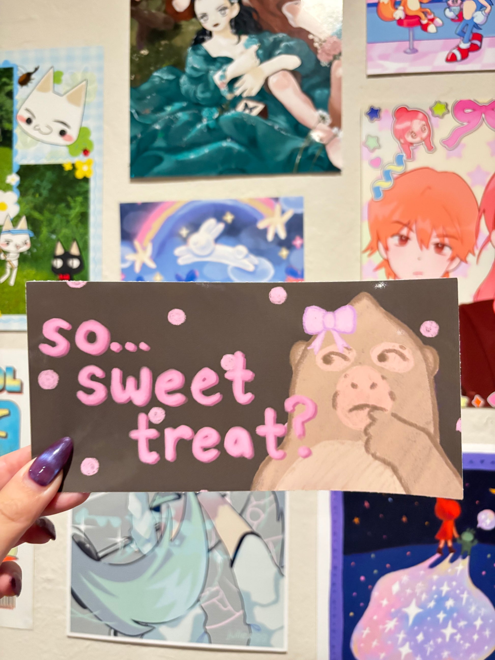 so... sweet treat? bumper sticker