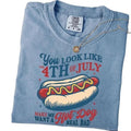 Comfort Colors You Look Like the 4th of July Shirt, Makes Me Want A Hot Dog Real Bad Shirt, Funny 4th of July Shirt, Independence Day Shirt 4th of July Soft Cotton Men and Women