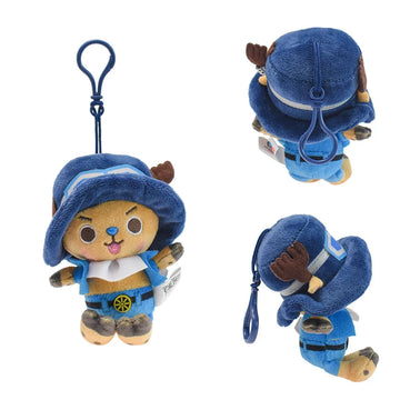 One Piece Blue Hat Chopper Plushy Pendant Keychain