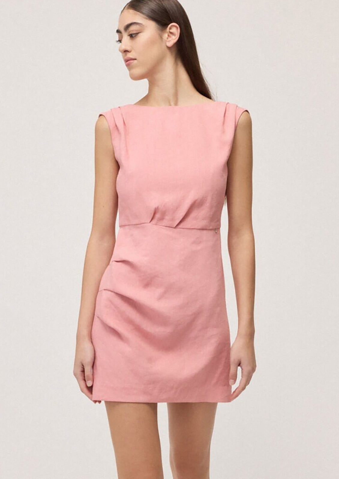 Luigina Pleated Mini Dress