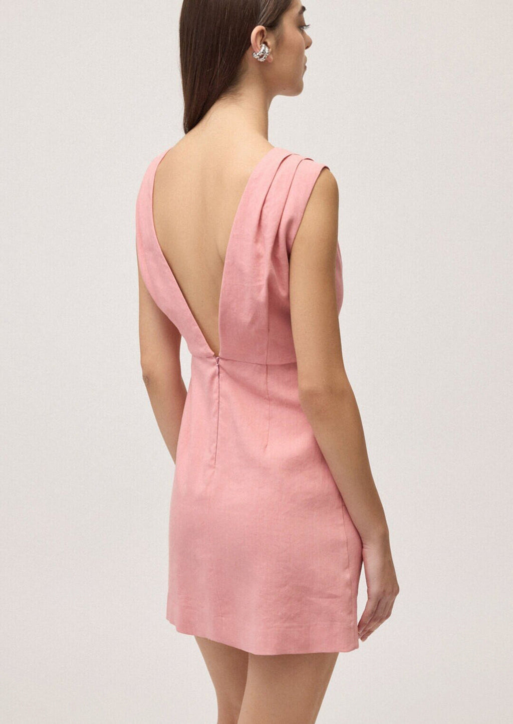 Luigina Pleated Mini Dress