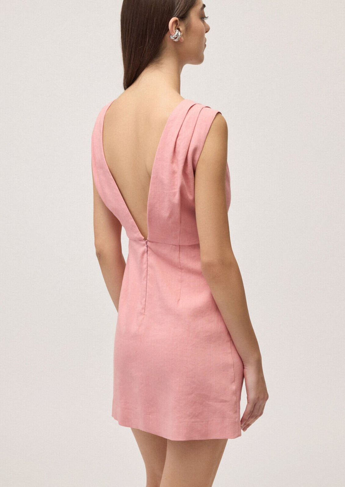 Luigina Pleated Mini Dress