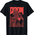 DOOM Red Sketched Cover Art Retro Video Game T-Shirt Unisex T-shirt, Sweatshirt, Hoodie, Long Sleeve Tee