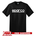 SPARCO BLACK T-SHIRT Logo Racing Auto Seats Gear Gaming Racecar Automotive Tools Unisex T-shirt, Sweatshirt, Hoodie, Long Sleeve Tee