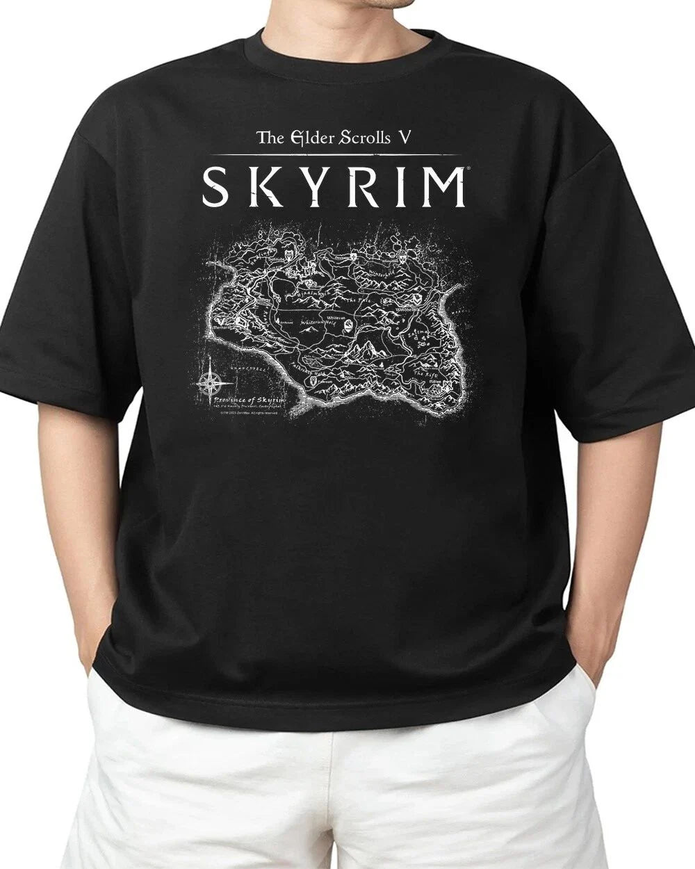 Skyrim Province Map Video Game T-Shirt Joy Unisex S-4XL Unisex T-shirt, Sweatshirt, Hoodie, Long Sleeve Tee